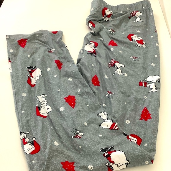 Peanuts Muncie Pull on Holiday Lounge Pants Unisex Snoopy Graphic Whimsical Dad - Picture 1 of 4